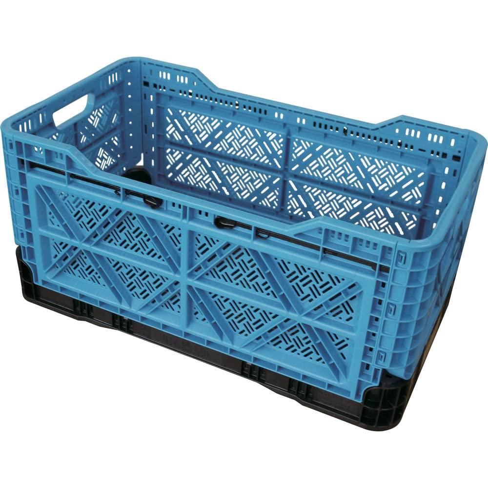 TRUSCO Foldable Mesh Container, 48L, Blue, TR-MPB48A-B, Storage Case/Box