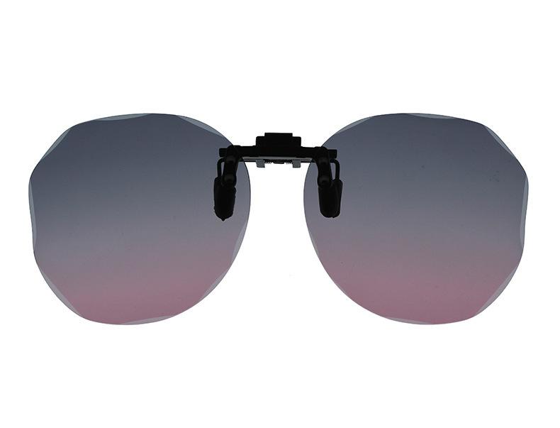 

Polarized Sunglasses Clip Myopia Glasses Ultra-Light Color-Changing Day And Night Trimmed Polygon Clip