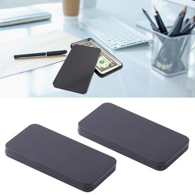 Metal Cash Box Clear Paper Money Storage Tray Convenient Banknotes Organization Tool Secure Currency Organizer Case