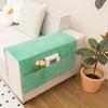 Chenille Sofa Armrest Cover with Storage Pockets