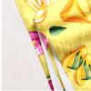Yellow tropical beach elements polyester microfiber beach towel is highly absorbent, suitable for swimming and beach outings