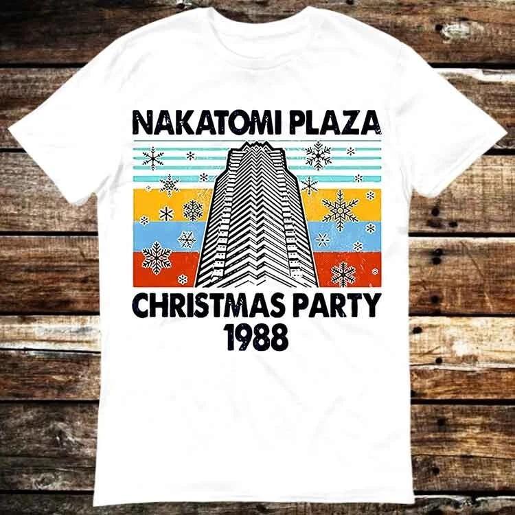 Nakatomi Plaza 1988 Christmas Party Retro Die Movie Bruce T  Shirt 6343 XL