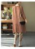 2026 Summer-Autumn Retro Cotton Linen Mid-Length Cardigan: Loose Fit, Artistic Plus Size, Casual Air Conditioning Shirt for Women.