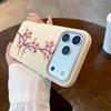 Pink Peach Blossoms Pattern Phone Case For iPhone 16 Pro Case iPhone 13 15 11 12 14 Pro Max 16e 15 Plus 17 Air Shockproof Cover