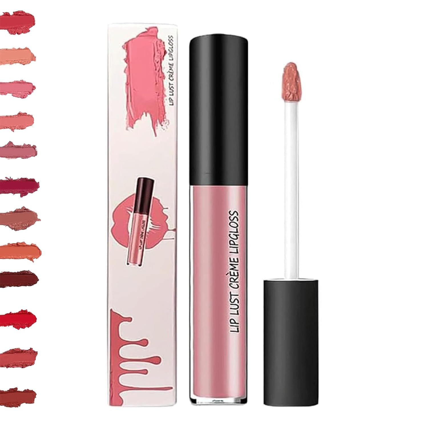 

Lipstick, 12 Colors Cream Texture Lipstick, Creamy Texture, Light and Non-sticky, Highly Moisturizing, Non-sticky, Non-fading, Suitable for Women A12