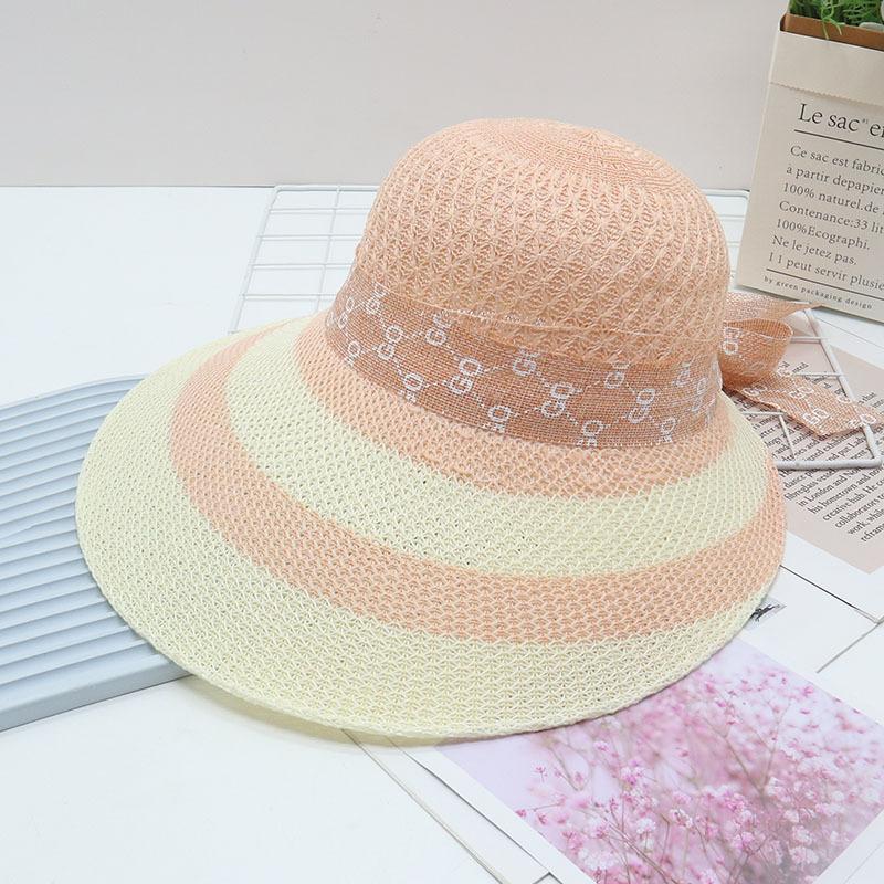 Straw Straw Hat Women's Big Eaves Beach Hat Summer Shading Sun Hat Outdoor Travel Seaside Spring and Autumn Versatile