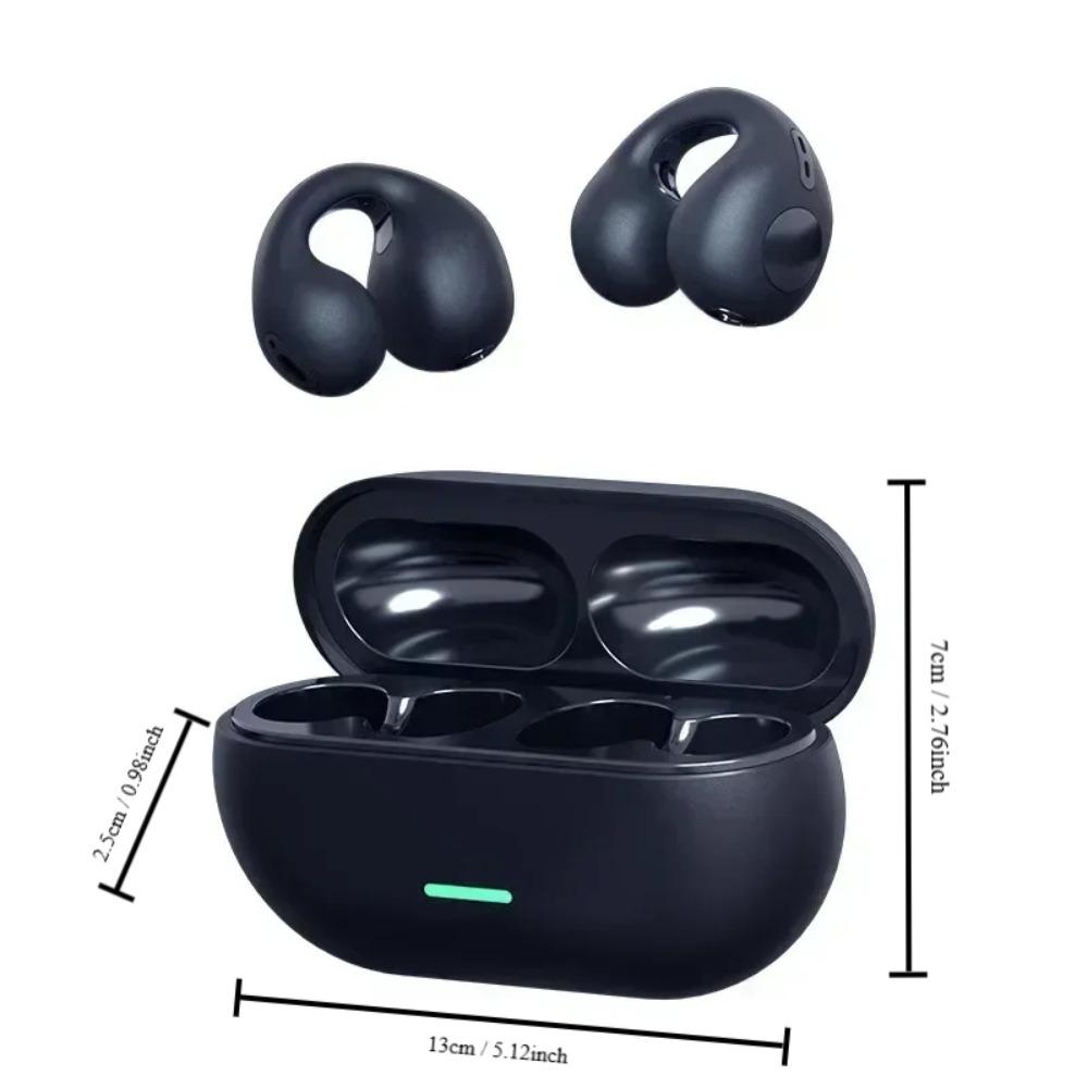 Noise Canceling T75 Bone Conduction Headphones ABS High Battery Capacity Wireless Earphone Waterproof HD Call Sports Earphones