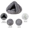 Winter Warm Semi-Enclosed Coral Fleece Pet Bed