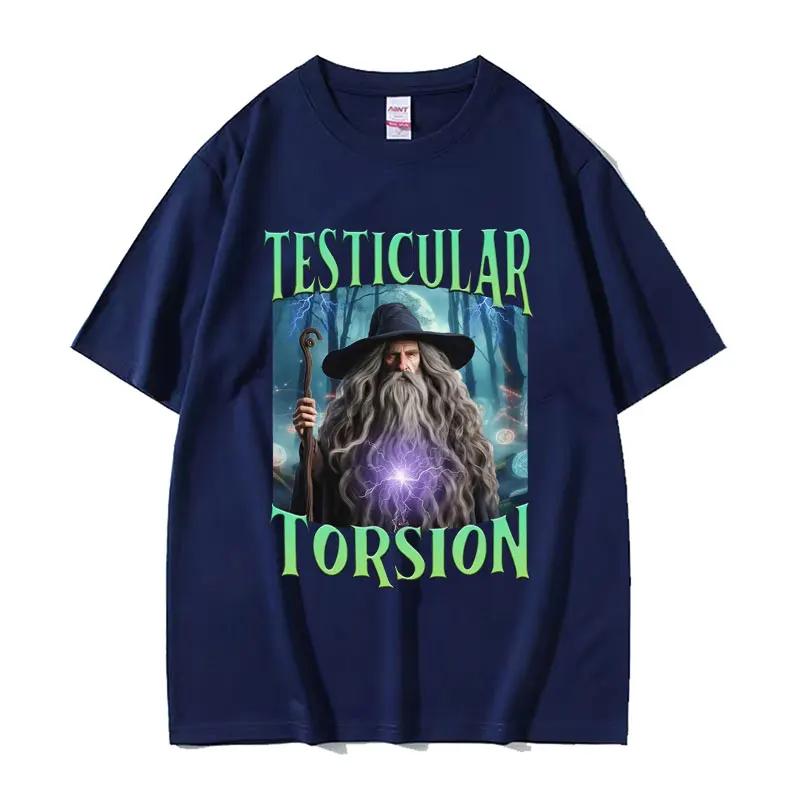 Shadow Wizard Funny T Shirt Testicular Torsion Meme Graphic Tee Shirt Men Women Retro Gothic Oversized Short Sleeve T-shirt Tops