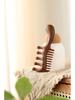 Gold Sandalwood Five-Tooth Meridian Comb for Scalp and Body Massage