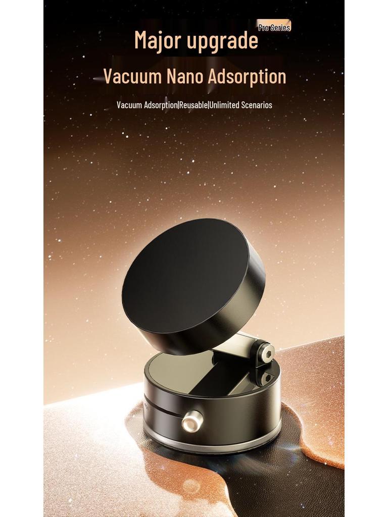 Foldable Magnetic Phone Holder with Telescopic Suction Cup for Car & Desktop