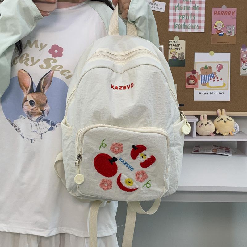 

New high-value fresh and sweet fruit bump backpack junior high school students lightweight large-capacity backpack