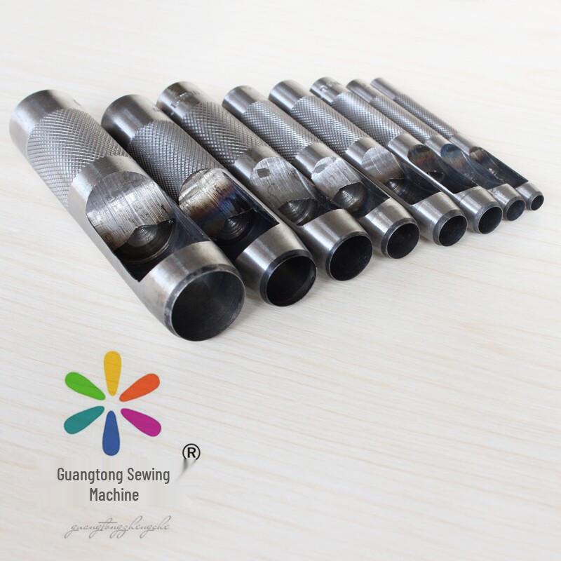 Taiwan Steel Punching Tool Set: Round & Belt Punch, Leather Carving Punch Head 1MM