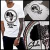 Afrikanischer König Shaka Zulu Südafrikanischer Krieger Stolz Afrikas T-Shirt Tops Tees Unisex Baumwolle Neu