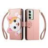 Cute Zipper Crossbody Case for Xiaomi Redmi K70 K60 Pro 15A 11A 10 Prime Note 13 12 11 10T with Card Slots Wrist Strap Lanyard
