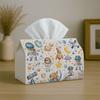 2D Flat 1pc Adorable Cartoon Space Tissue Holder - Astronaut Rocket Planet Design, Ideal for Festive Tables, Family Meals, And Bathroom Decoration Tis