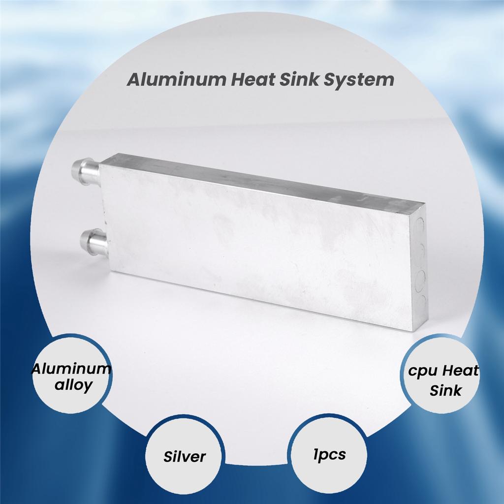 Aluminum alloy CPU Radiator 40x120mm Water Cooling Block Liquid Water Cooler Heat Sink for PC Laptop