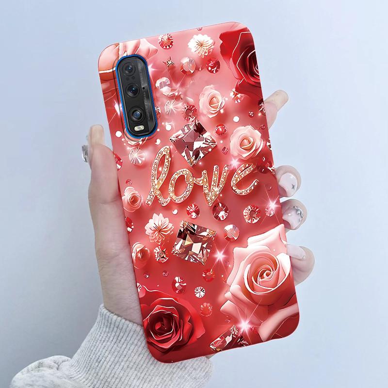 For Oppo Find X2 X 2 Pro Phone Case Butterfly Flower Girl Design Soft Silicone TPU Back Housing for Oppo Find X2 Pro X2Pro Cover