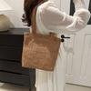 Stylish Woven Oversized Street Style Tote Bag 2024 Spring New All-match Shoulder Bag Korean Ins Bag
