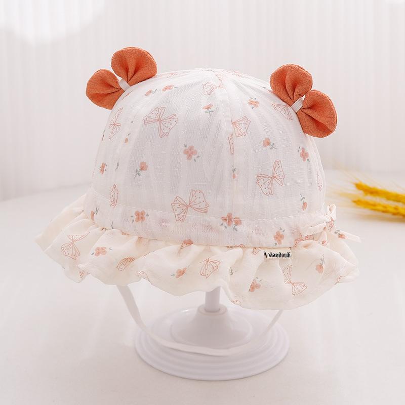 

Baby Hat Spring And Autumn Thin Baby Girl Princess Style Fisherman Hat Going Out Sun Protection Hat Infant Basin Hat
