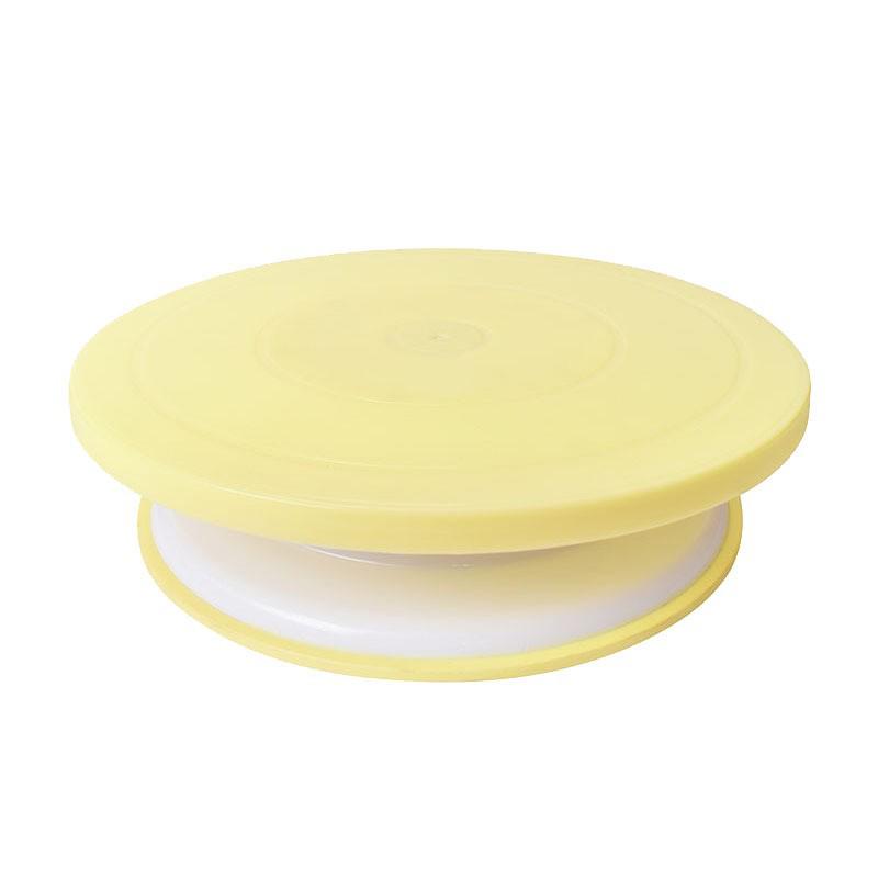 Special Cross-Border Cake Decorating Turntable with Non-Slip Strip - Plastic Rotating Cake Stand Baking Tool