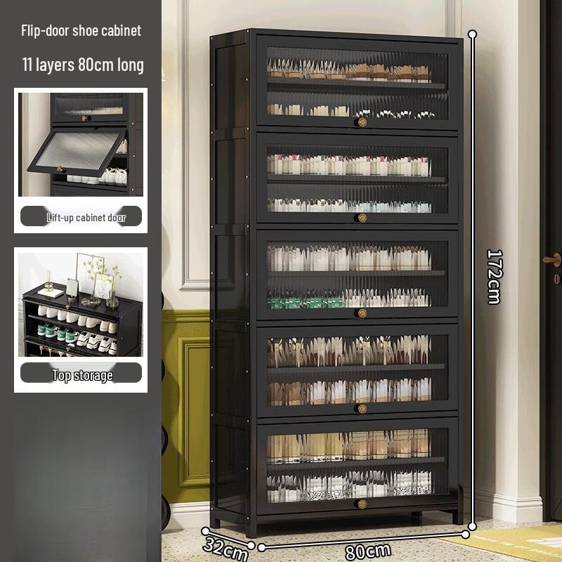 Meiling 7-Tier Bamboo Dustproof Shoe Cabinet