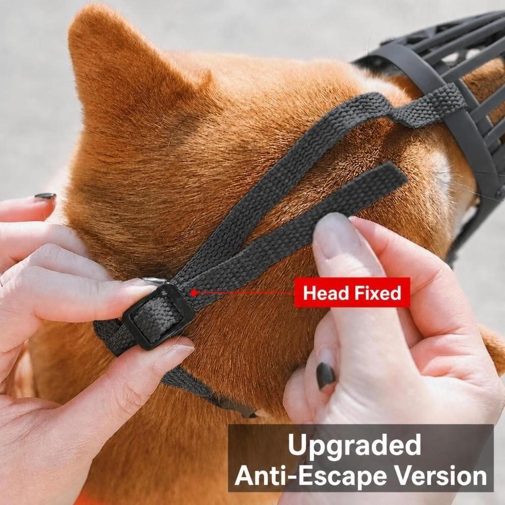 7 Sizes Available Pet Mouth Mask Adjustable Strap Anti-Bite Muzzle Dog Mouth Cover for Dogs