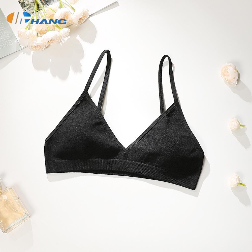 Sexy Deep V Lace Thin Strap Backless Triangle Cup Bra For Women S