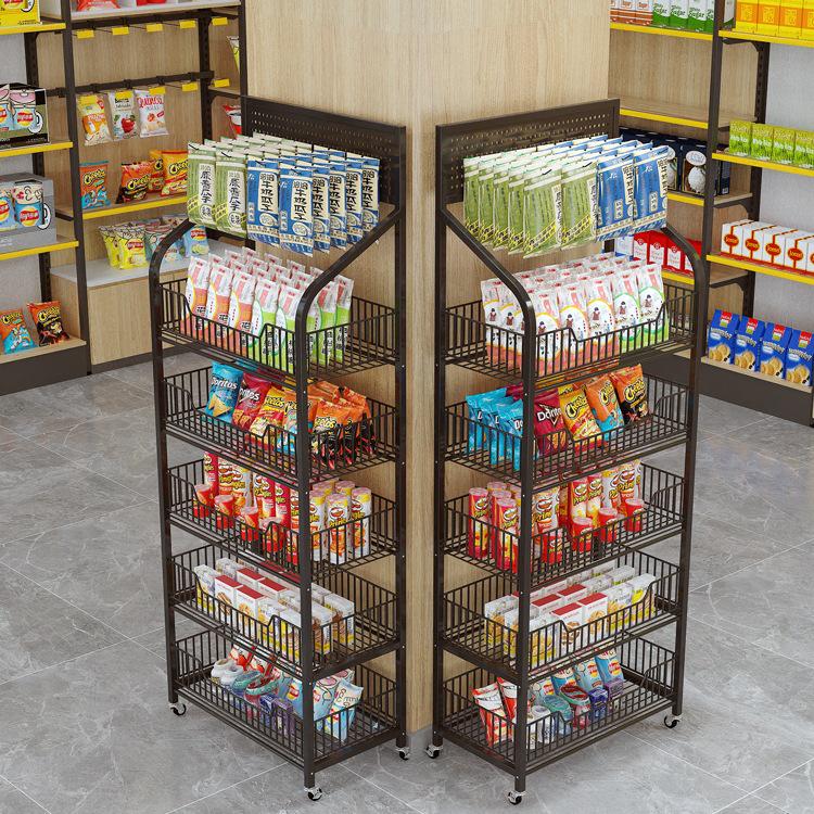 Scaffale Espositore per Snack e Bevande per Supermercati e Negozi di Convenienza