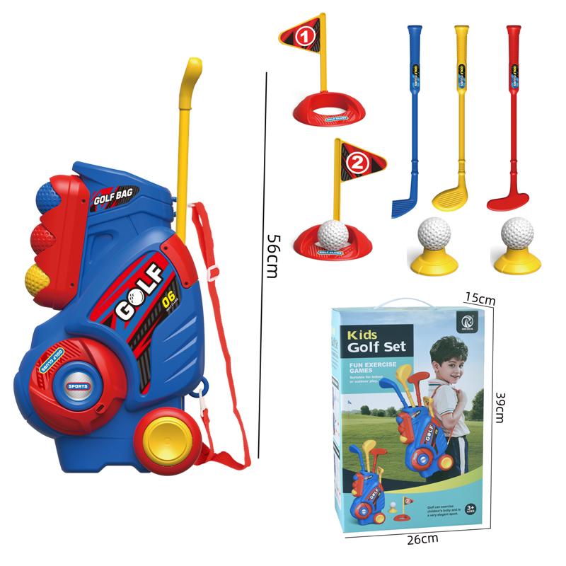 Kids Golf Set with Cart Toy Golf Clubs Balls And Mat Indoor Outdoor Golf Game for Boys Girls Halloween Christmas Thanksgiving