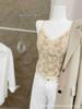 Popular Lace Sling Vest for Women with Chest Pad, Sweet and Slim Inside, Warm Backing Top Can Be Outside