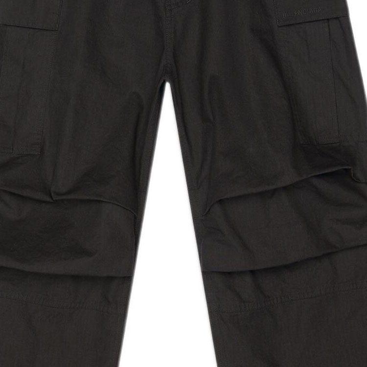 Balenciaga Cotton Ripstop Pulled Cargo Large Fit Pants 704704TKP271000