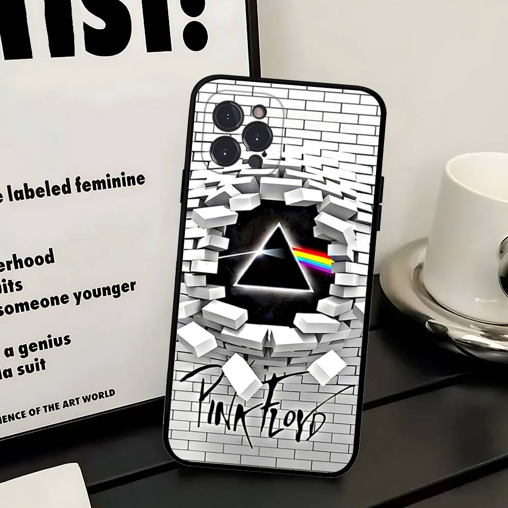 P-Pink-F-Floyds Rock Band Phone Case For IPhone 12 11 13 14 15 16 17 Pro Max Plus Mini Cover