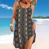 Women's Beach Dress Mini Dress Print Casual Modern Dress Sleeveless Loose Fit Outdoor Daily Summer