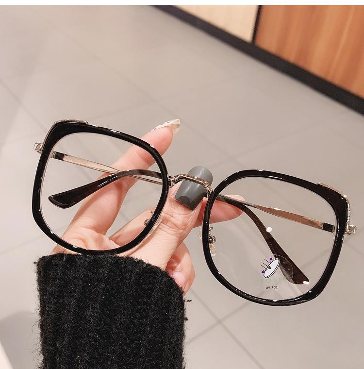 Large Square Anti Blue Light Magnifying Reading Glasses for Men Women Clear Fashion Computer Eyeglasses Optical Glasses 0 to +6 0