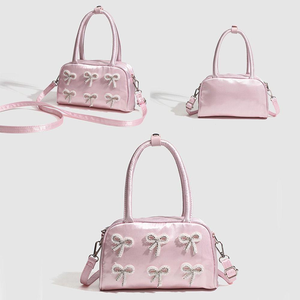 

Bowknot Underarm Bags Pink Small Messenger Bag New Women s Crossbody Bag Women Girls