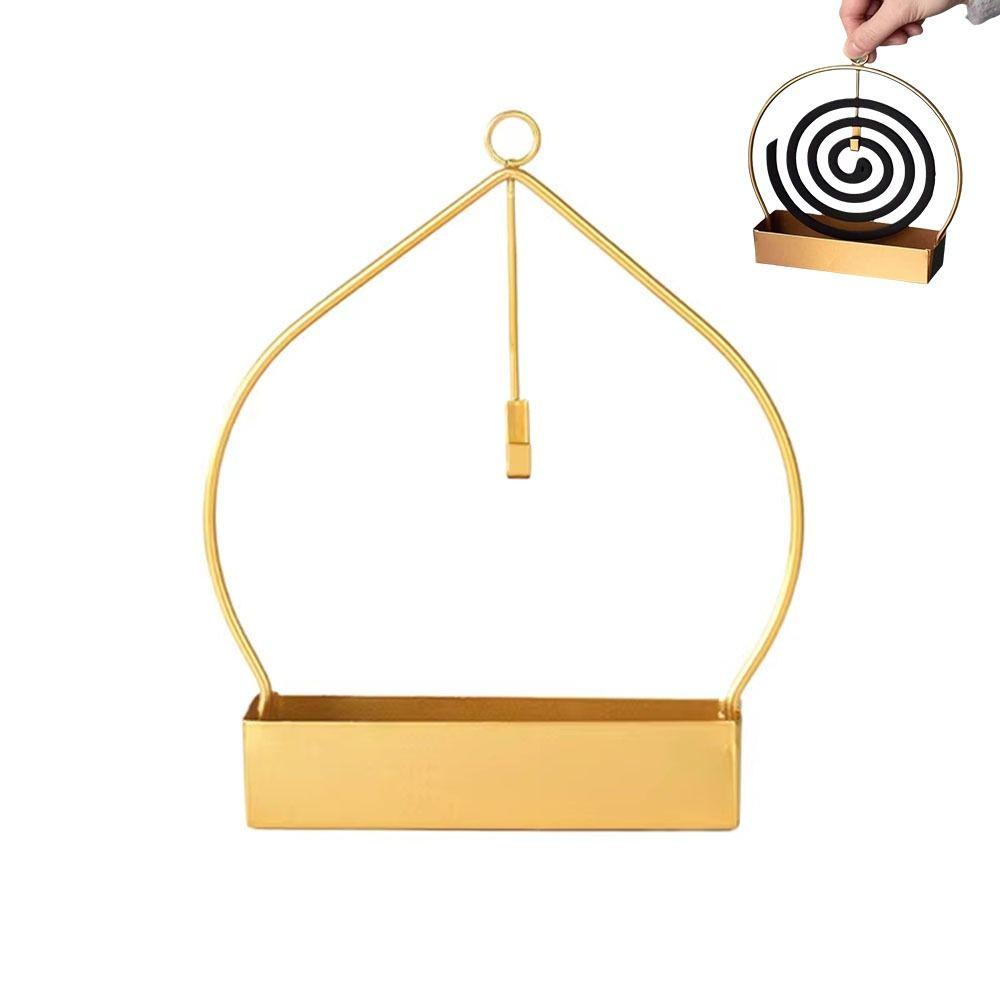With Tray Mosquito Repellent Incenses Rack Coil Incense Burner Frame  for Household Bedroom Patio