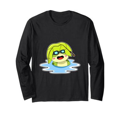 Frosch Schwimmbrille Wassersport Langarm-T-Shirt