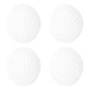 10Pcs Door Handle Stop Silicone Wall Bumper AntiCollision Protector Self Adhesive Guard(White )