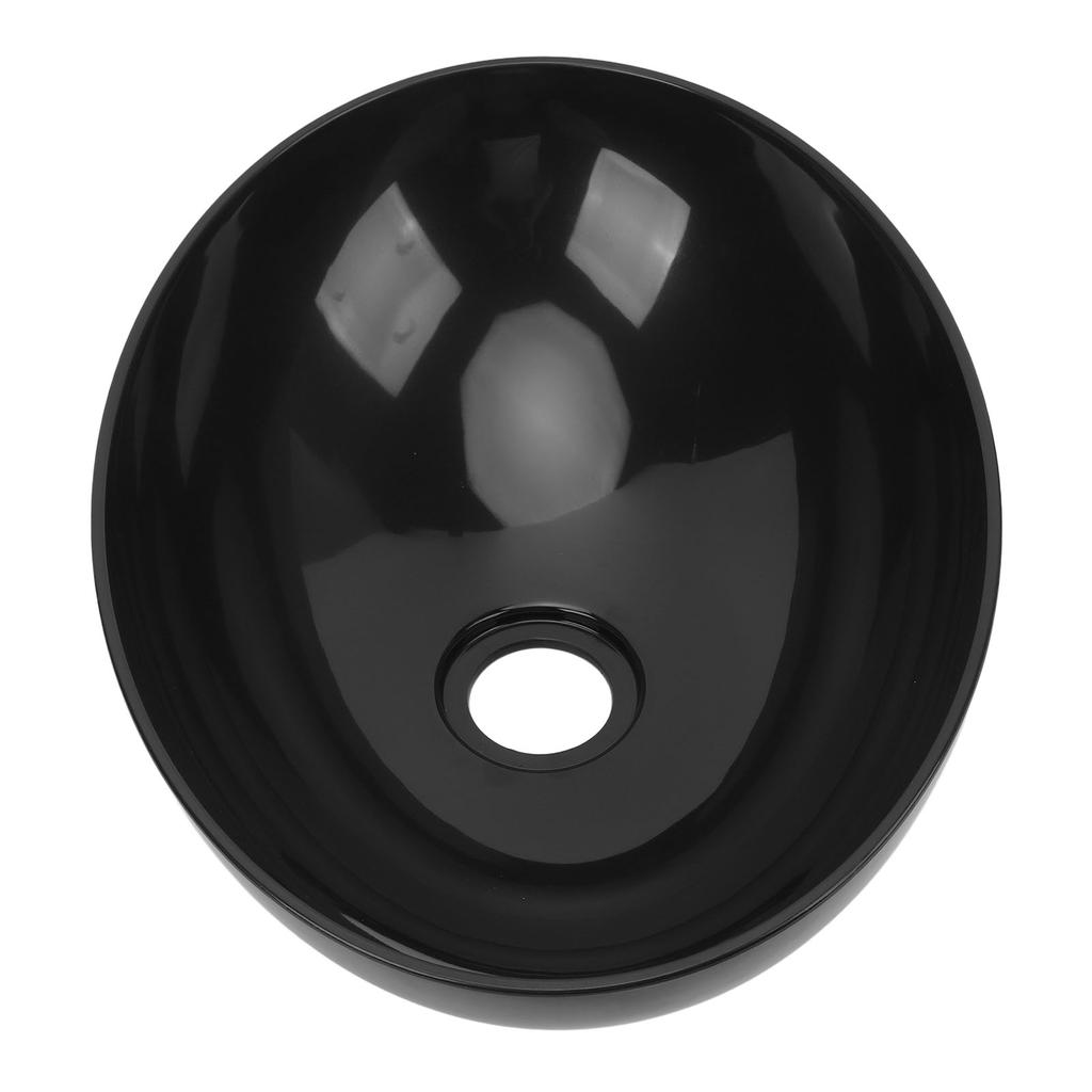 RV Oval Sink 15.72x11.37x5.59in Acrylic Kitchen Hand Wash Bowl Sink with 50mm Drain Outlet for Boat Yacht Motorhome