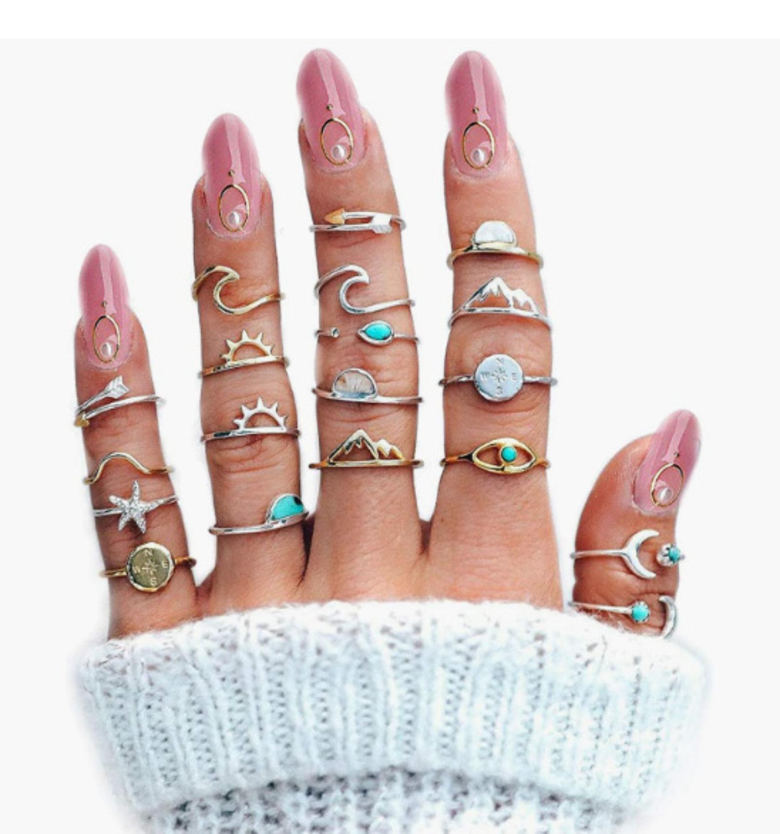 

Уникальное модное кольцо для указательного пальца: дизайн красный