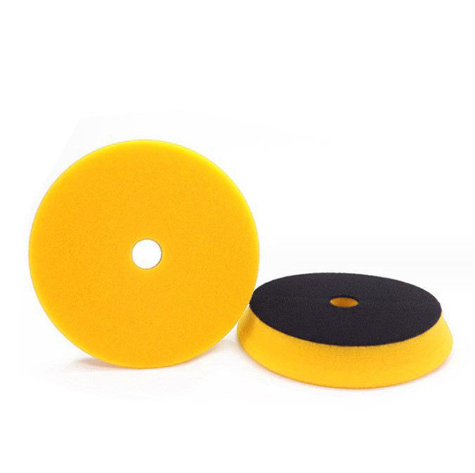 

5-Inch Beveled Polishing Sponge Pad for DA/RA Machines - Self-Adhesive, Ideal for Car Waxing and Restoration