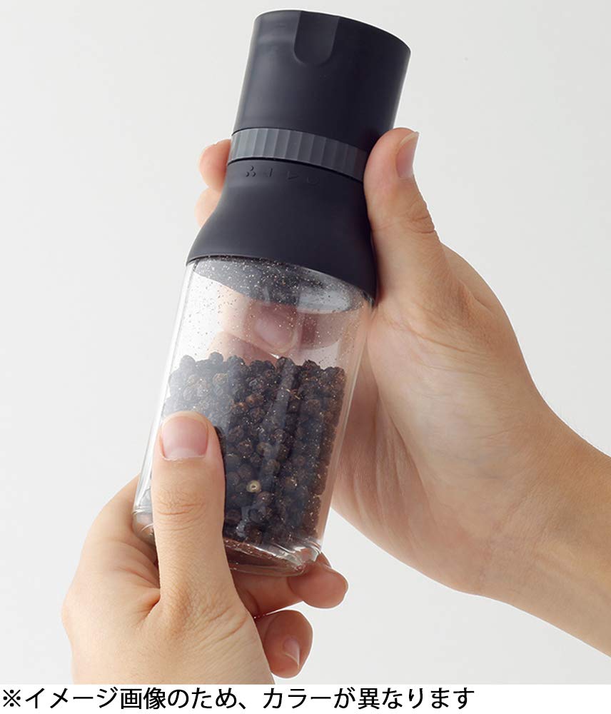 iwaki Heat-Resistant Glass Sesame Grinder, White, KS520N-GMW