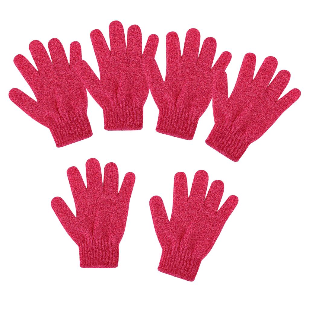 6 Pieces Peeling Body Peeling Shower Gloves Bath Massage SPA Mitts