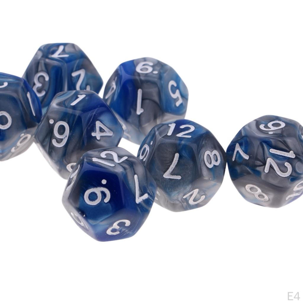 10 Count D12 Multi-Faceted Dice for Play