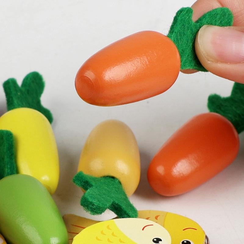 Early Learning Puzzle Toy For Kids Interactive Fishing And Carrot Harvesting Activity Toy for Hand Eye Coordination