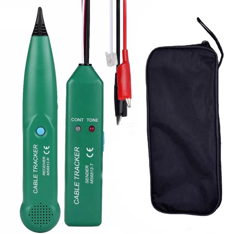 MS6812 Тестер-трекер для кабелей Профессиональный детектор линий LAN UTP STP Тестер-трекер телефонных проводов Определение точки обрыва Диагностика Тон