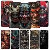 Samurai Hannya Mask Ghost Case For Realme 12 11 10 4G 9 8 5G 7 6 GT5 GT3 GT2 Pro Plus C21 C11 C25 C35 GT Neo 2 3 3T 5 Cover