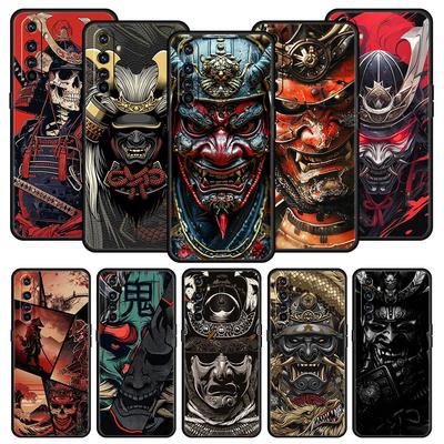 Samurai Hannya Maske Geist Hülle Für Realme 12 11 10 4G 9 8 5G 7 6 GT5 GT3 GT2 Pro Plus C21 C11 C25 C35 GT Neo 2 3 3T 5 Cover