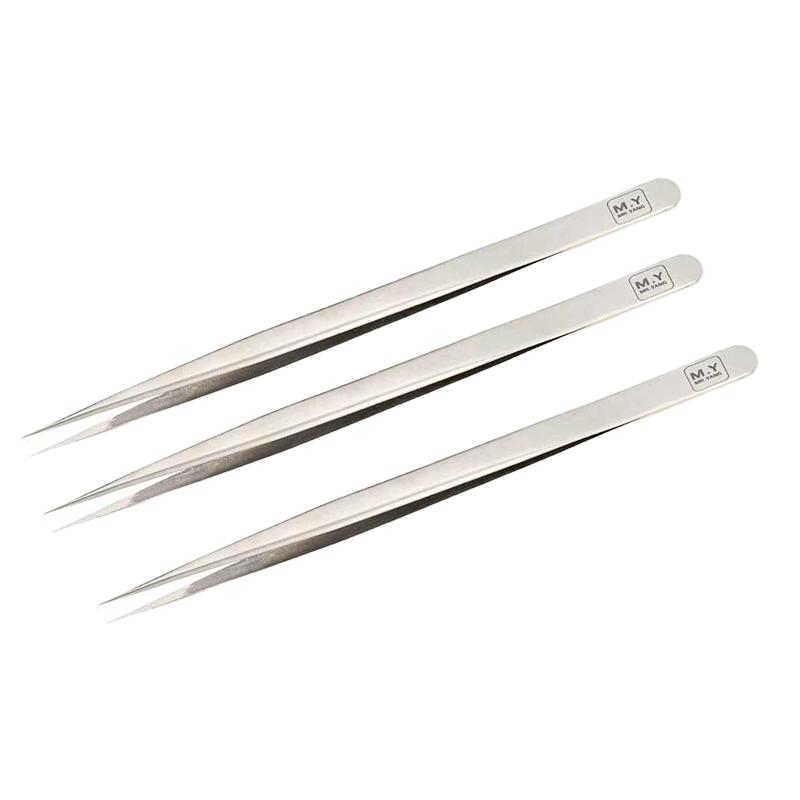 Mr.Yang Anti-static Precision Tweezers Stainless Steel Ultra-fine Manual Tool Kit for Mobile Phone PCB Soldering Repair